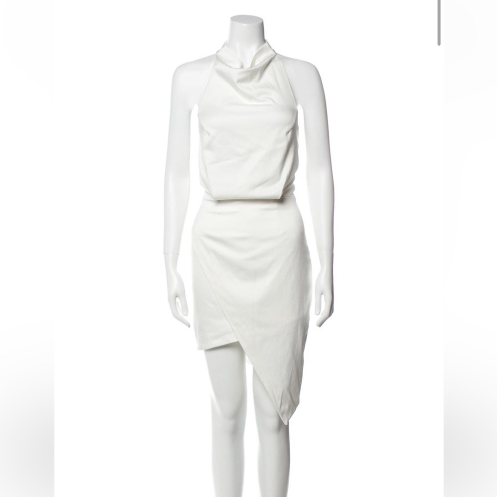 Chic White Asymmetrical Dress